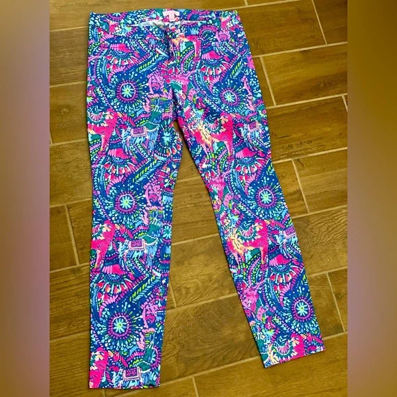 Lilly Pulitzer Women’s Size 8 Mid Rise Kelly Skinny Ankle Pants - Picture 1 of 15